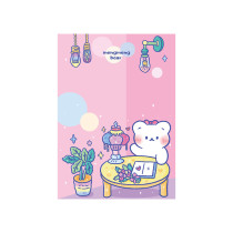 New large-capacity memo pad soft cute bear memo note paper  hand account decoration collage paper 100 sheets