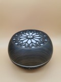 Wood 2021 latest Grain Hallow Out Design with Blue tooth Speaker Music Player Essential Oil Aroma Diffuser Timer Aromatherapy