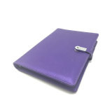Custom Made Business Powerbank Leather Agenda With Power Bank