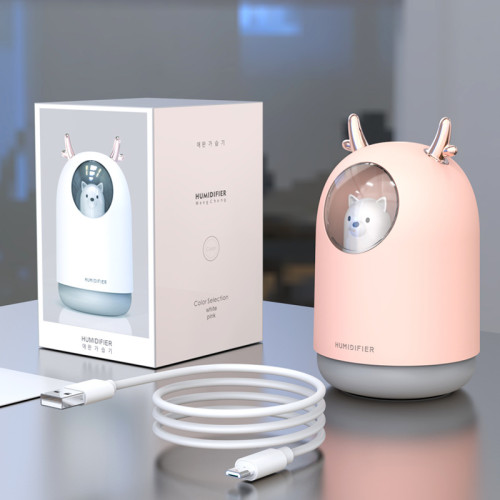 300 ML Pet Polar Bear Humidifier Ultrasonic Cool Mist Humidifier Cool Mist Humidifier  Home bedroom spa Christmas gift