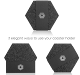 2021 factory wholesale hexagon felt coaster for coffee cup
