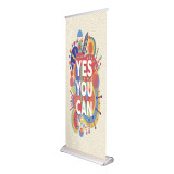 wholesale luxury feather banner pillowcase stand lightweight pop roll up display