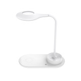Eye Protective ABS Small Portable LED Book Light Lamp With Wireless Charger for Night Sleeping Reading in Bed