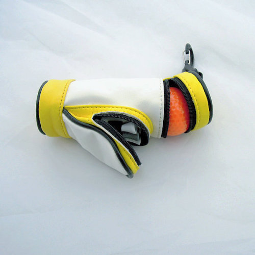 PU Leather GOLF Ball Holder Pouch Bag High QUALITY YELLOW WHITE for Storage Outdoor Golf Activity La Plazeite 15*5*5 LP5222