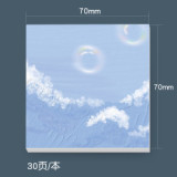 Creative fresh scenery convenient sticker memo pad oil painting can tear and stick portable notepad 90 pages