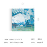 Literature and Art Retro Scenery Monet Van Gogh's Famous Paintings Memo Pad Non-sticky Message Memo DIY Material Paper