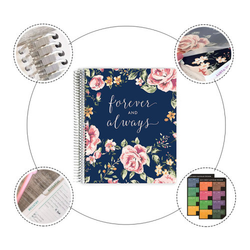A4 Spiral Wire Bound Customize Printing Wedding Planner Book