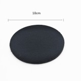 Promotional black round cup felt coaster