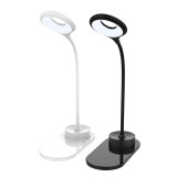 Eye Protective ABS Small Portable LED Book Light Lamp With Wireless Charger for Night Sleeping Reading in Bed