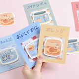 Creative new passion fruit shape canned series memo pad student supplies stickers 30 sheets