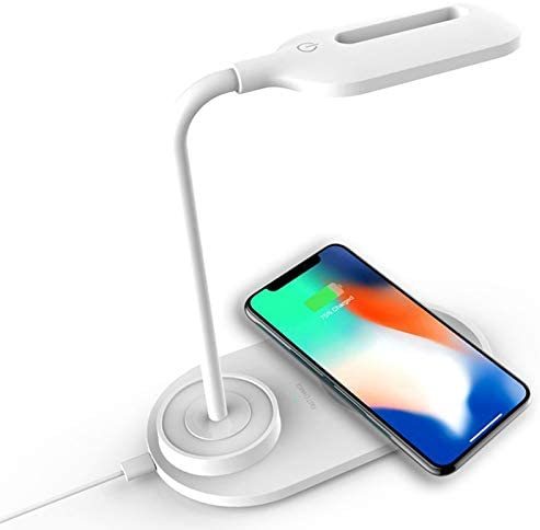 new product fast charger wireless charging lamp 2 in 1 wireless charger with night light table lamp