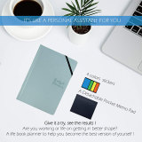 Daily Weekly Pu Leather Budget Planner with Pocket Notes