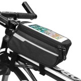 Hot Selling Waterproof Motorcycle Phone Mount Bag Front Tube Frame Cycling Case Bike Bicycle  Bag