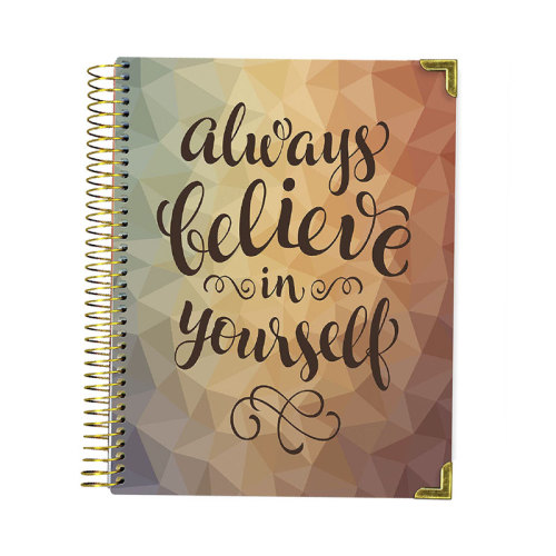 Custom Design Weekly Monthly Single Coil Spiral Goal Setting Planner