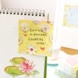 New Cubic Tranquil Spring Memo Pad Creative Fresh Oil Painting Can tear off the message book 100 sheets