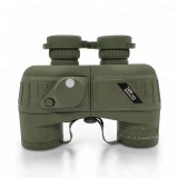 Military rangefinder telescope 7x50 waterproof binocular with Illuminated Compass built-in