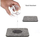 2021 factory wholesale square felt Home Decoration Custom absorbent drink Felt Coasters