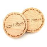 Personalized Custom Logo Printing Wooden Coasters for Drinks
