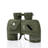 YL1050 Army Binoculars Green 10x50 Porro Prism Distance Measuring Binoculars Lens and Prism Are Made of Optical Glass Bak4 All