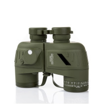 YL1050 Army Binoculars Green 10x50 Porro Prism Distance Measuring Binoculars Lens and Prism Are Made of Optical Glass Bak4 All