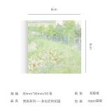 Literature and Art Retro Scenery Monet Van Gogh's Famous Paintings Memo Pad Non-sticky Message Memo DIY Material Paper