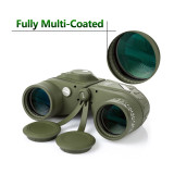 Large Object Lens BAK4 Military Rangefinder Binoculars 10x50 for Long Distance