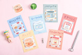 Cute candy Korean cartoon tank shape office school sticky memo pad student self-adhesive label note pad stationery supplies