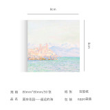 Literature and Art Retro Scenery Monet Van Gogh's Famous Paintings Memo Pad Non-sticky Message Memo DIY Material Paper