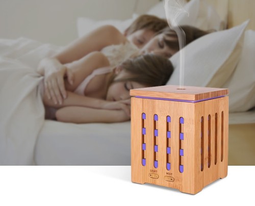 Bamboo Wood Ultrasonic Humidifier Wood Essential Oil Diffuser 200ML therapy Diffuser