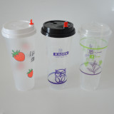 Transparent multipatterned pp plastic cups for desserts biodegradable disposable plastic drinking cup with lids
