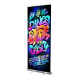 wholesale exhibition stand flooring oval pop flying banner roll up display