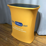 foldable design promotional simple and compact display pop up table counter
