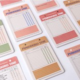 Time notes guestbook tearable and hangable notepad  portable weekly planner memo pad for students