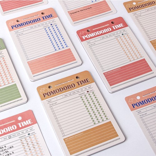 Time notes guestbook tearable and hangable notepad  portable weekly planner memo pad for students