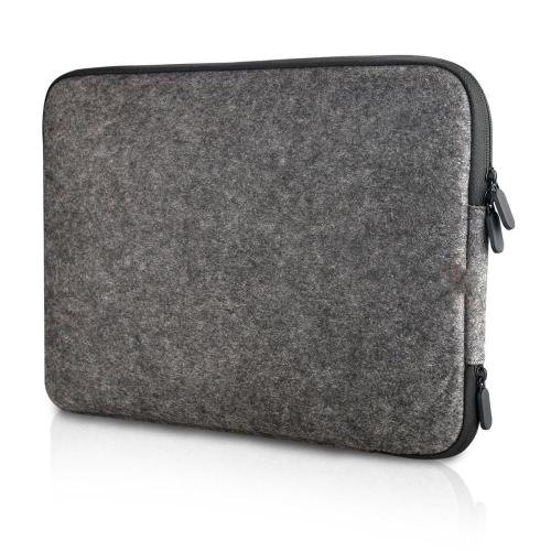 Best Quality Delicate Felt laptop Sleeve Bag with double zippers Custom Logo