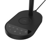 Modern led desk lamp with wireless charger for QI Cellphone