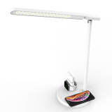 High quality night table lamp with 4 modes light for children study lamp with wireless charger