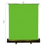 Folding green back screen studio photography backdrop collapsible pull up stand