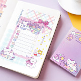 New large-capacity memo pad soft cute bear memo note paper  hand account decoration collage paper 100 sheets