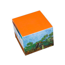 Simple solid color note paper landscape memo pad vertical non-sticky student plan hand account decoration material