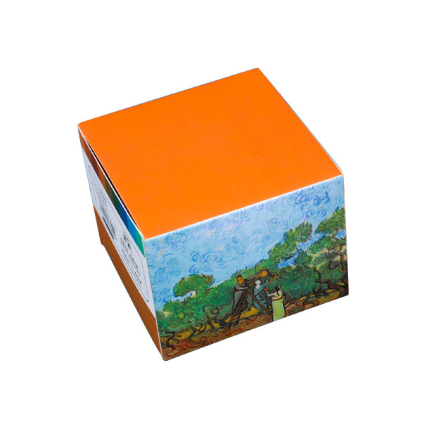Simple solid color note paper landscape memo pad vertical non-sticky student plan hand account decoration material