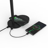 Modern led desk lamp with wireless charger for QI Cellphone