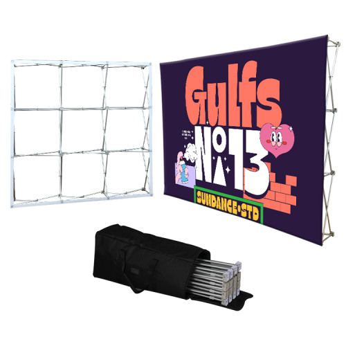 China Supplier  Tension Fabric Print Display Stand Pop Up Tower Display Stand For Trade Show