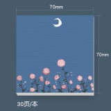 Creative fresh scenery convenient sticker memo pad oil painting can tear and stick portable notepad 90 pages