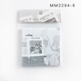 Simple and creative character girl anime series black and white sticky notes  sticker school student memo pad 80 pce