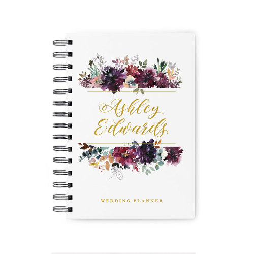 A4 Wholesale Spiral Organizer Custom Wedding Planner Book