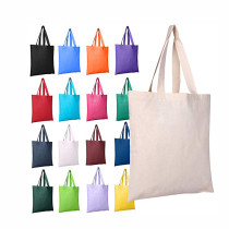 Reusable women grocery shopping foldable canvas cotton fabric eco friendly tote bag