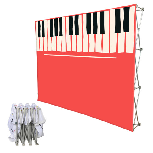 10ft aluminum frame tension fabric  display pop up wall