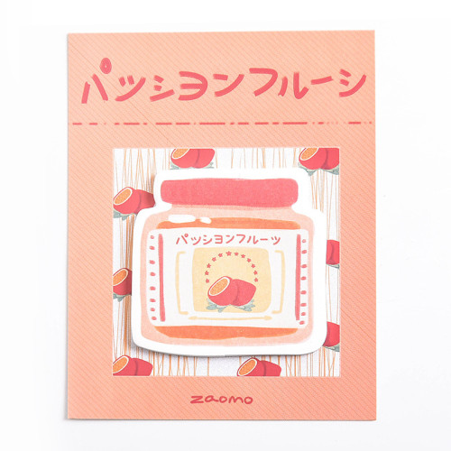Creative new passion fruit shape canned series memo pad student supplies stickers 30 sheets
