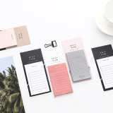 Portable study and office schedule planning memo pad, stickers tearable or sticky memo pad